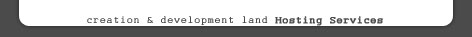 Creation And Development Land Hosting, Web design, Domains, Promotion